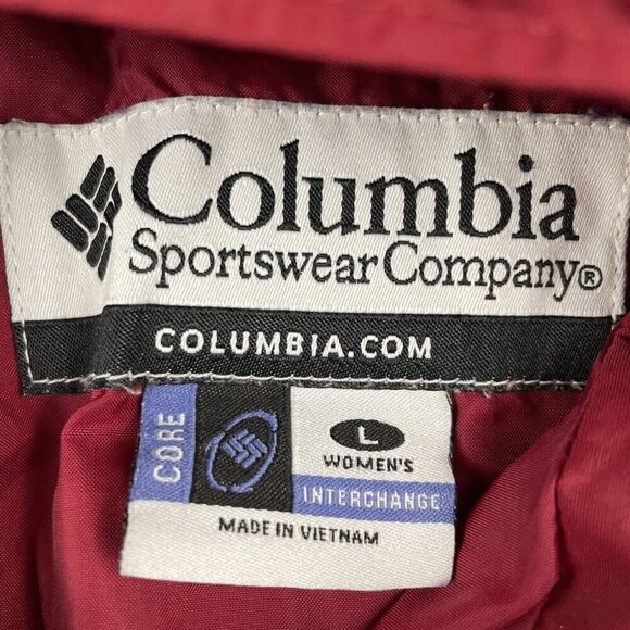 Columbia Core Interchange Jacket Coat Women's L Waterproof 3in1 Shell Only - Picture 6 of 13